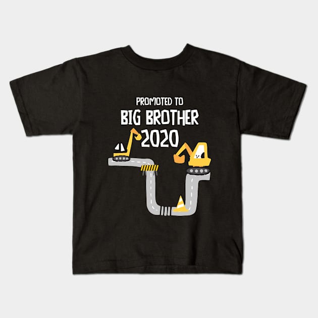 Promoted to Big Brother 2020 Excavator Bagger Kids T-Shirt by alpmedia